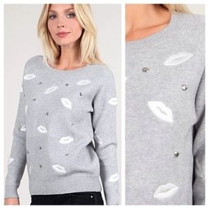 Kiss Kiss Pullover Sweater